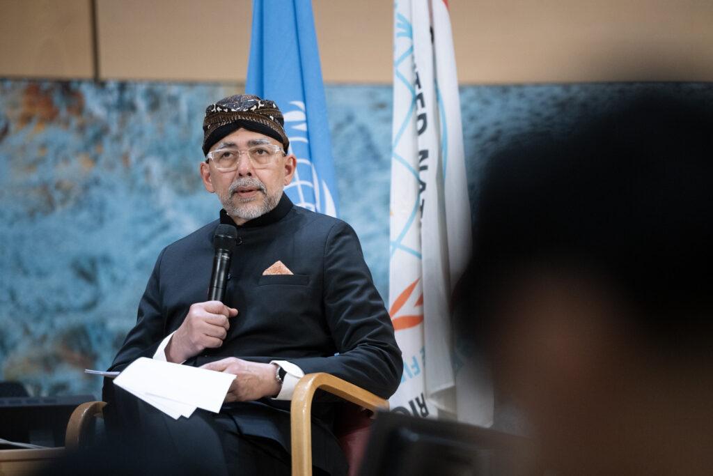 Duta Besar Sidharto R. Suryodipuro memimpin diskusi pada peringatan sidang pertama Dewan HAM di Jenewa, Swiss, Jumat, 19 Juni 2026. (Foto: PTRI Jenewa)